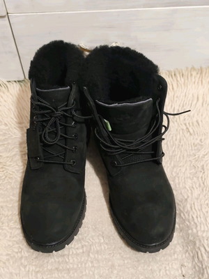 Timberland Heritage 6-Inch Warm Lined boots black nubuck new