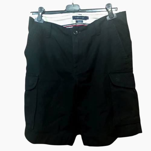 Tommy Hilfiger cargo shorts men's like new, size 30, black
