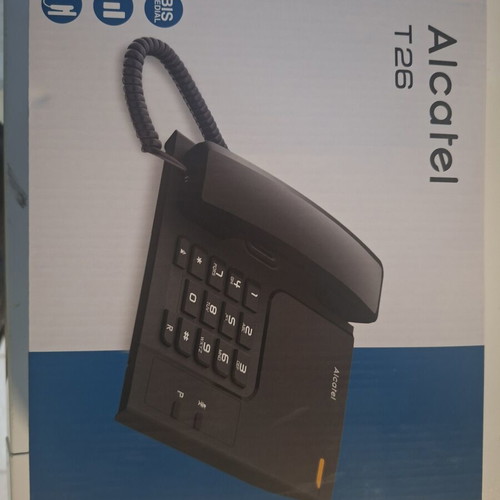 Alcatel T26 Corded Landline Phone New Black