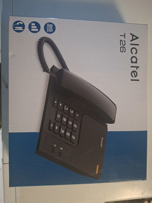 Alcatel T26 Ενσύρματο Σταθερό Τηλέφωνο Καινούριο Μαύρο