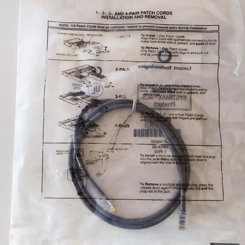 Lucent Technologies Ethernet Network Cables Cat 5, 1 Meter, New, 2 Pieces