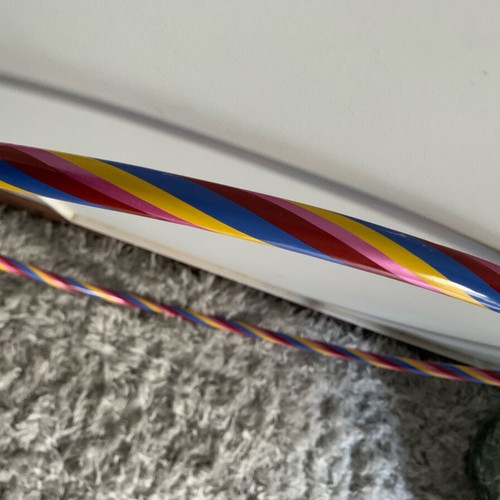 Hula Hoop Toy Multicolored Striped like new