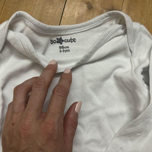 Long-sleeve baby bodysuits, age 2-3 years