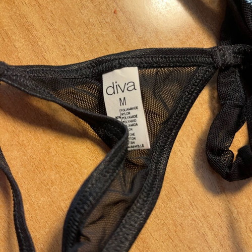 Slip lingerie new, black and blue