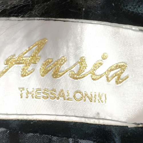Velvet cape with fur trim Ansia Thessaloniki large like new