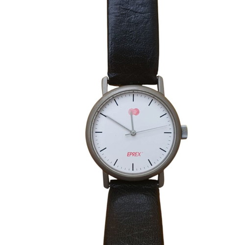 Wristwatch used, black and white