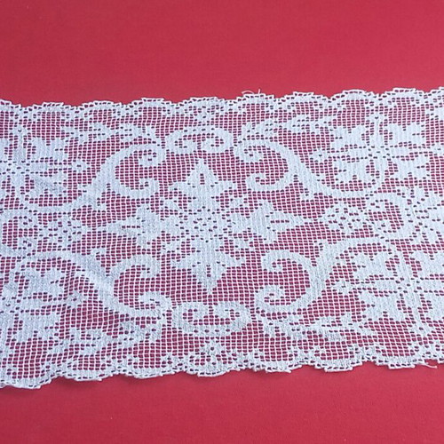Filet lace handmade vintage table runner from Tinos 1950s