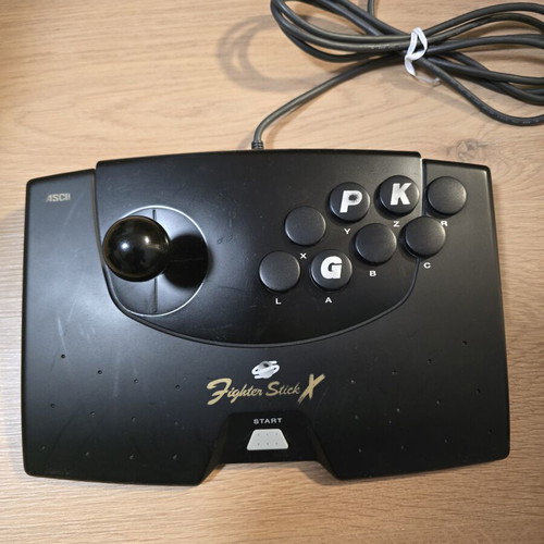 ASCII Fighter Stick X Sega Saturn controller used