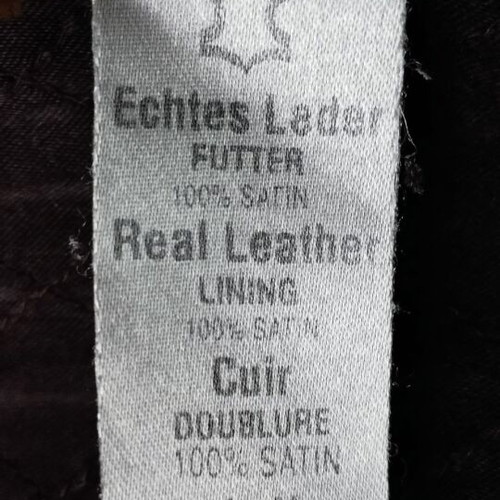 Vintage men's leather jacket XL tall used, brown