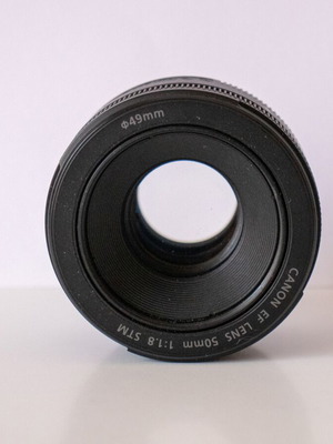 Canon EF 50mm f/1.8 STM lens like new