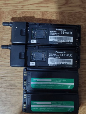 Panasonic EB-G350 mobile phones used, set of 2, black