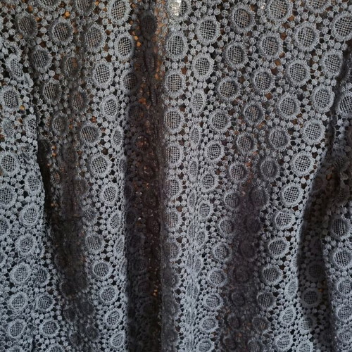 H&M black blouse like new, embroidered style, size L