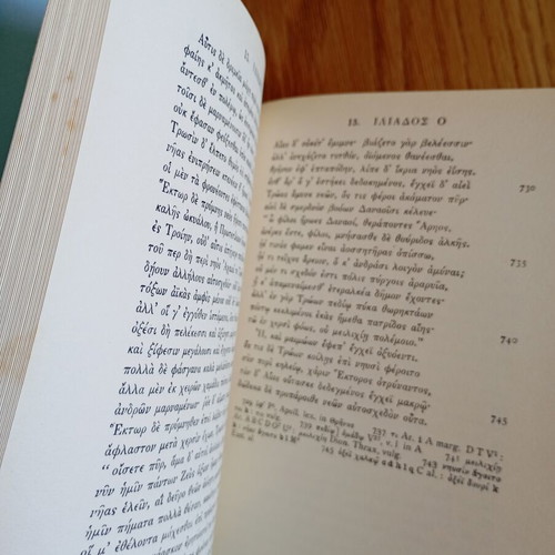 Homeri Opera II used, second part of Iliad in Homeric language