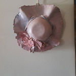 Decorative clay hat like new