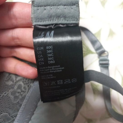 H&M bras like new, multicolor, convertible strapless
