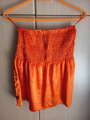 Γυναικείο πορτοκαλί στράπλες Ysatis μεταχειρισμένο No 2