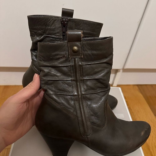 Boxer brown leather cowboy boots used, size 37
