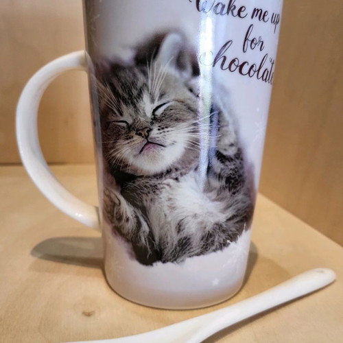 Otter House mug with kitten new