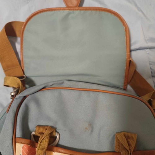 Babymoov shoulder/hand changing bag used 55x45 cm blue multicolor