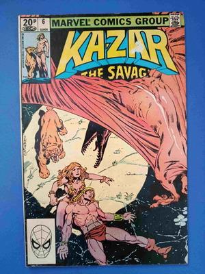 Kazar Ka-Zar The Savage 6 comic book used, English