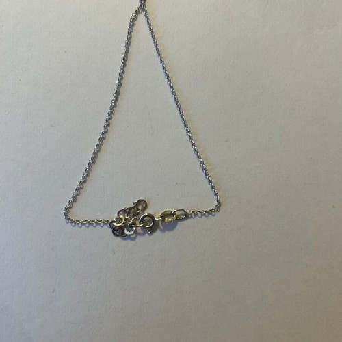 Silver talisman necklace with eye charm like new