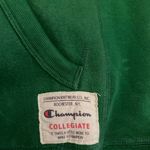 Champion sweatshirt used Miami vintage 80s green size L