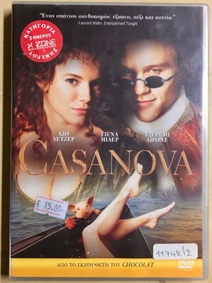 Casanova 2005 DVD used, comedy with subtitles