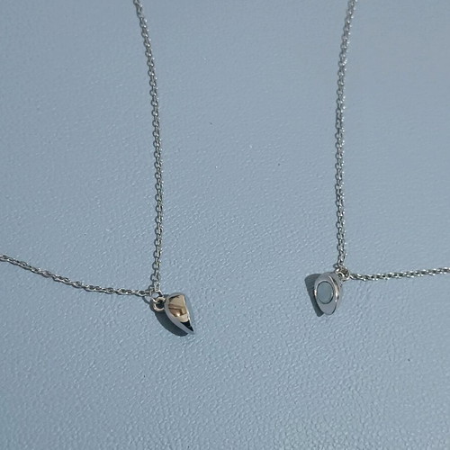 Valentine's heart necklace new, handmade, silver