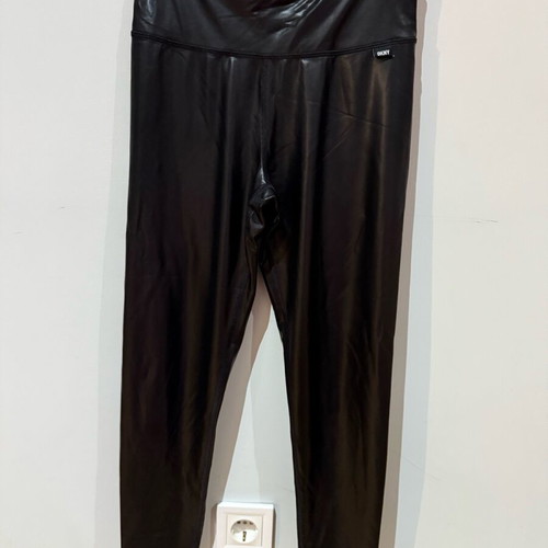 DKNY leather leggings new black
