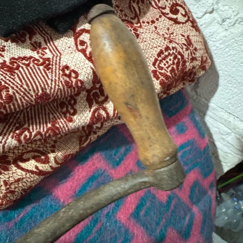 Antique meat grinder used, kitchen tool