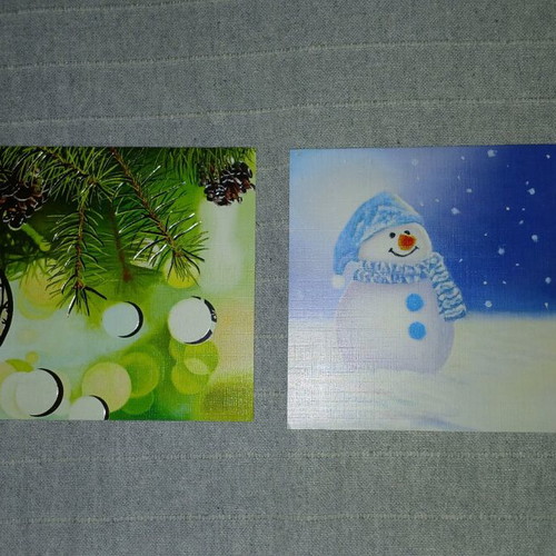 Christmas greeting cards new, pack of 7 pieces
