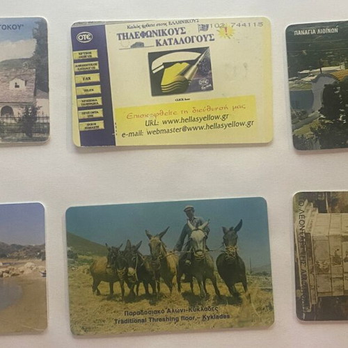 Collectible phone cards like new, pack of 12 euros