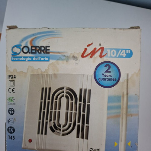 O.Erre IN 10/4 Bathroom Fan used, 100mm, 13W, 35.6dB