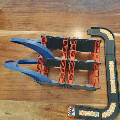 Two-Story Car Garage used, plastic assembly toy