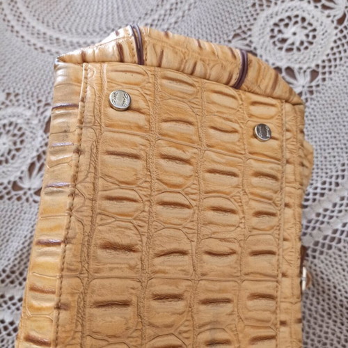 Axel shoulder bag large like new, beige and yellow
