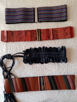 Elastic belts for xs - s in excellent condition
