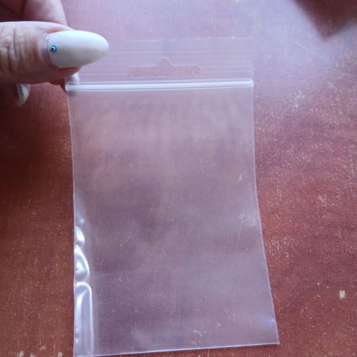 Zip packaging bags 100 pcs 12×7.5 cm unused
