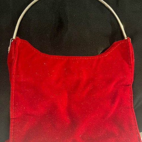 Vintage red velvet handbag Home Of Hai Pamela used