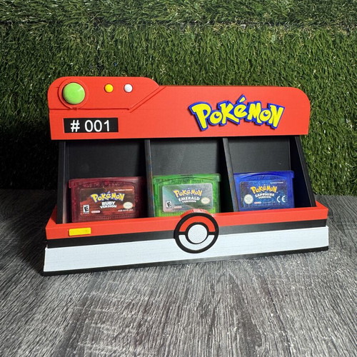 Pokémon Pokédex Display Stand 3D printed για Game Boy κασέτες