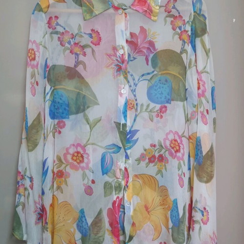 Bill Cost transparent multicolor shirt like new, size XL