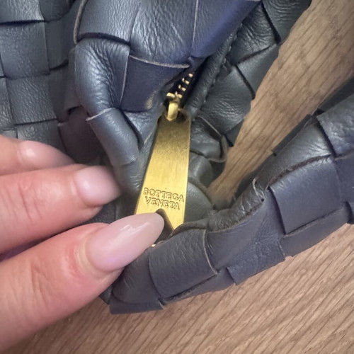 Branded leather bag