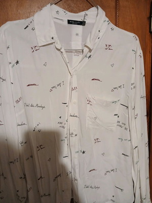 Bershka shirt new, white