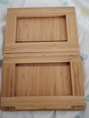 Wooden tablet stand like new with three positions, 26x20 cm