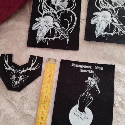 Patch set of 4 new with unique handmade designs