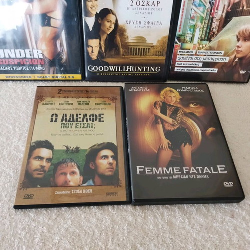 DVD movies 5 pieces like new with subtitles
