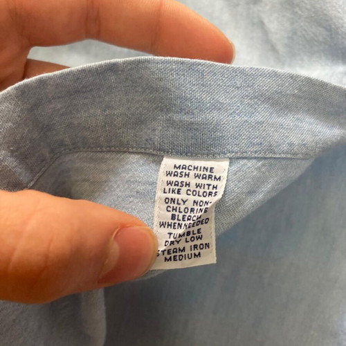 Ralph Lauren The Big Shirt Oxford blue long sleeve shirt, XL