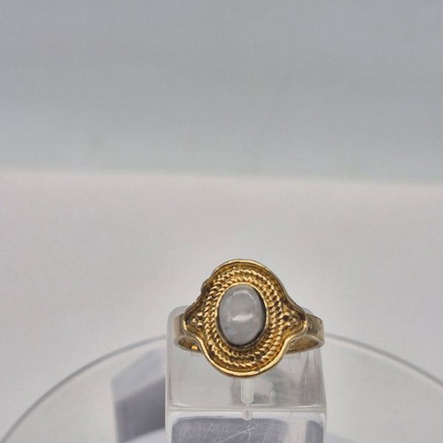 Moonstone Crystal Brass Ring new