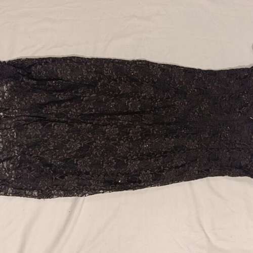 Raxevsky Exclusive black evening dress size L like new with lace and sequins