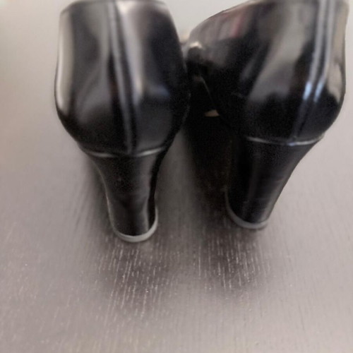 Parallèle Paris Leather Horsebit Pumps Black size 39 like new