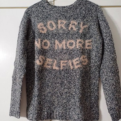 Bershka sweater xs grey like new